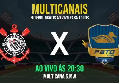 Corinthians x Pato ao vivo: assista online grátis em HD – 28/04/2025, transmissão ao vivo em tempo real
