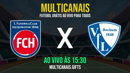 Assistir Heidenheim x Bochum Hoje – Ao Vivo, Grátis e em HD (02/05/2025)