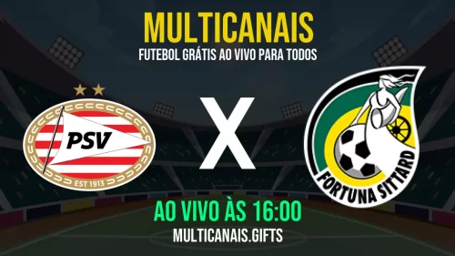 Assista PSV x Fortuna Sittard Ao Vivo Online Grátis 24h em HD – 03/05/2025