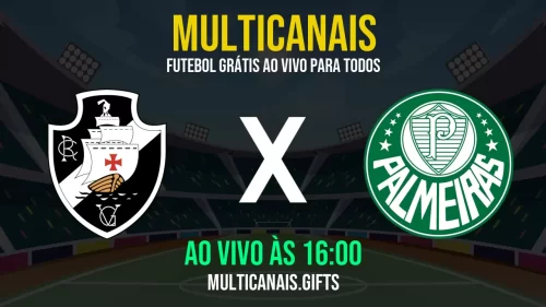 Assista Vasco da Gama contra Palmeiras ao vivo na internet – 04 de maio de 2025 em HD grátis