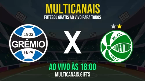 Assista Grêmio contra Juventude ao vivo na internet – 04 de maio de 2025 em HD grátis